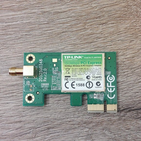 TP-Link 150 Mbps Wireless N PCl Express Adapter Model TL-WN781ND Rev:2.0 Wi-Fi - Picture 2 of 10